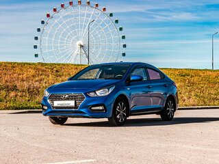 2017 Hyundai Solaris II, синий, 1060000 рублей, вид 1