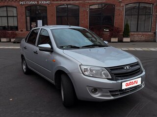 2013 Lada (ВАЗ) Granta I, серебристый, 450000 рублей, вид 1