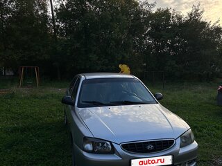 2005 Hyundai Accent ТагАЗ II, серебристый, 190000 рублей, вид 2