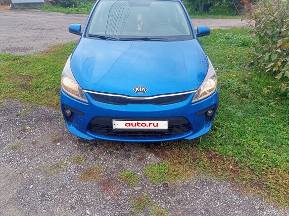 2017 Kia Rio III Рестайлинг, синий, 770000 рублей