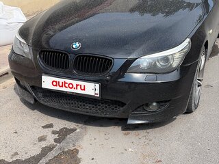 2008 BMW 5 серии 525i V (E60/E61) Рестайлинг, чёрный, 1150000 рублей, вид 1