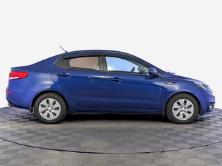2016 Kia Rio III Рестайлинг, синий, 1080000 рублей, вид 4