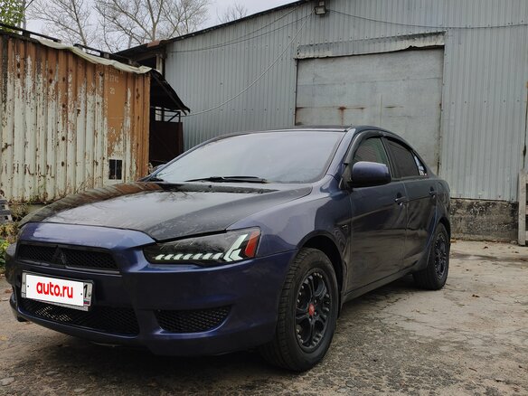 2007 Mitsubishi Lancer X, синий, 450000 рублей