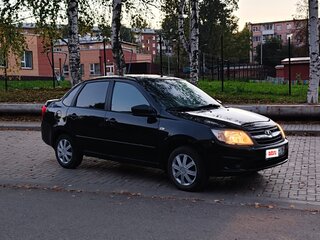 2017 Lada (ВАЗ) Granta I, чёрный, 375000 рублей, вид 4