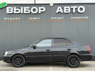 2008 Hyundai Accent ТагАЗ II, чёрный, 389000 рублей, вид 4