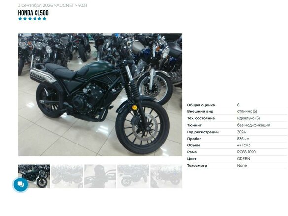 2024 Honda CL 500, зелёный, 727000 рублей - вид 5