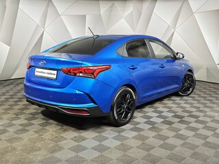 2021 Hyundai Solaris II Рестайлинг, синий, 1347000 рублей, вид 2