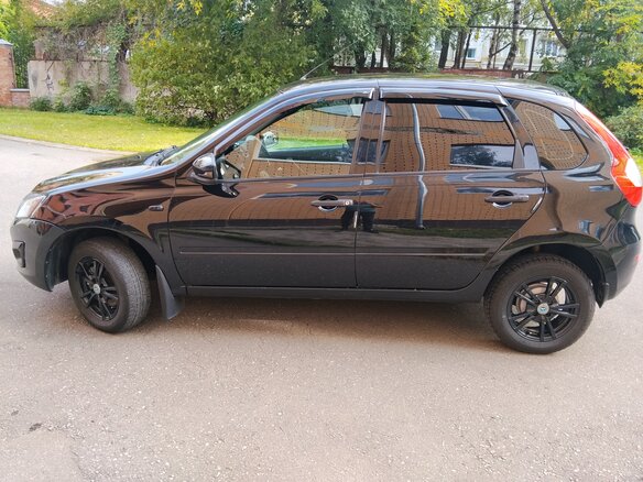 2014 Lada (ВАЗ) Kalina II, чёрный, 320000 рублей - вид 3