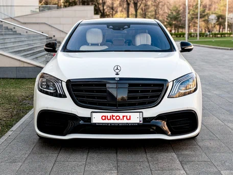 2017 Mercedes-Benz S-Класс AMG 63 AMG Long III (W222, C217) Рестайлинг, белый, 6290000 рублей, вид 2