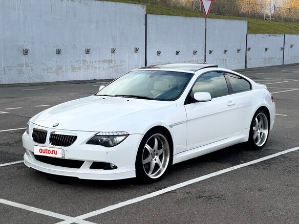 2008 BMW 6 серии 650i II (E63/E64) Рестайлинг, белый, 1990000 рублей