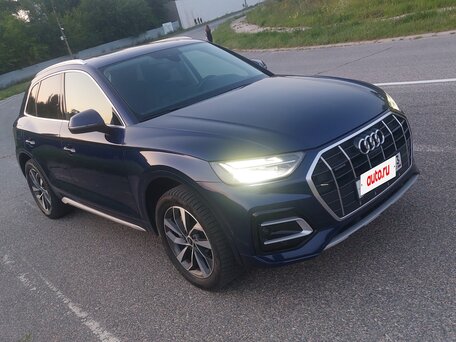 2021 Audi Q5 45 TFSI II (FY) Рестайлинг, синий, 2850000 рублей, вид 5