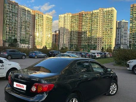 2008 Toyota Corolla X (E140, E150), чёрный, 570000 рублей, вид 2
