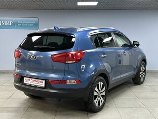 2014 Kia Sportage III Рестайлинг, синий, 1210000 рублей, вид 5