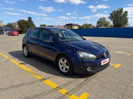 2008 Volkswagen Golf VI, синий, 649000 рублей, вид 2