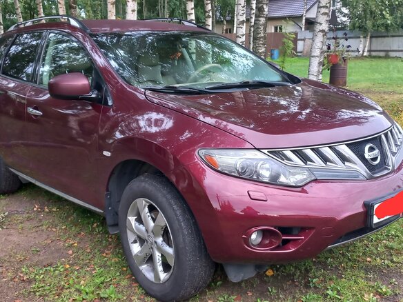 2009 Nissan Murano II (Z51), красный - вид 2
