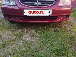 2006 Hyundai Accent ТагАЗ II, красный, 340000 рублей, вид 2