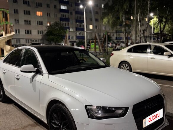 2014 Audi A4 IV (B8) Рестайлинг, белый, 1100000 рублей - вид 2