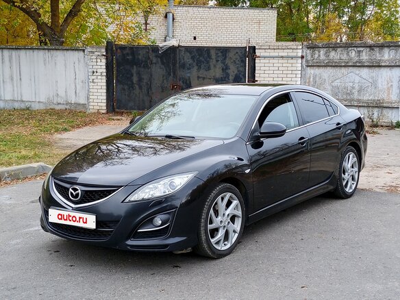 2010 Mazda 6 II (GH) Рестайлинг, чёрный - вид 4