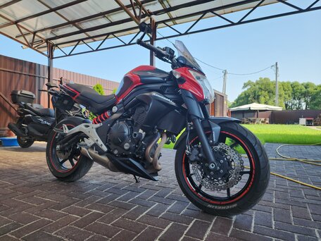 2013 Kawasaki ER-6N, красный, 520000 рублей, вид 1