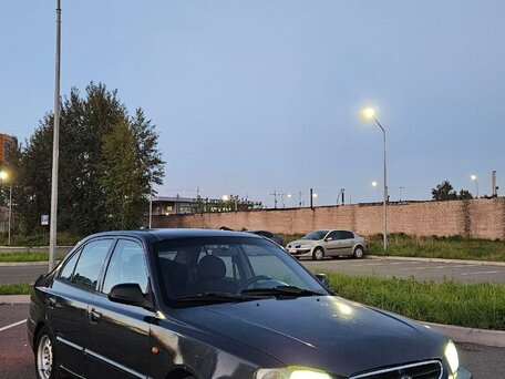 2002 Hyundai Accent ТагАЗ II, серый, 150000 рублей, вид 2