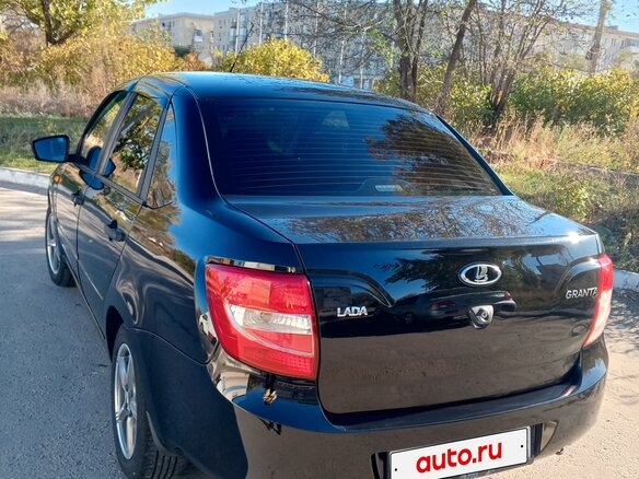 2016 Lada (ВАЗ) Granta I, чёрный, 520000 рублей - вид 3