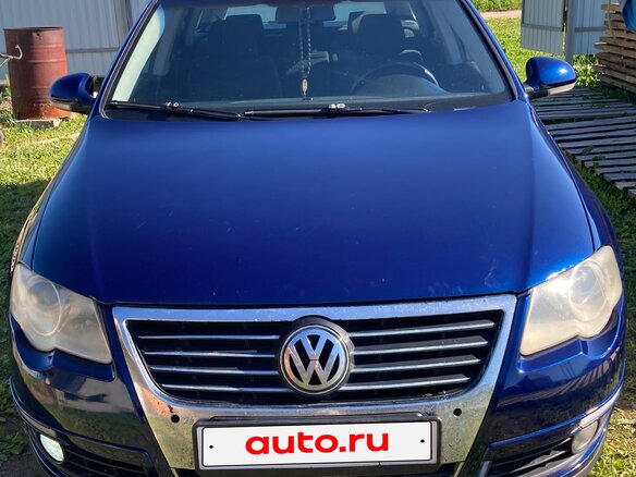 2007 Volkswagen Passat B6, синий, 800000 рублей - вид 1