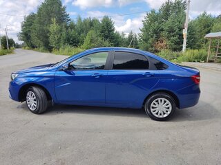 2021 Lada (ВАЗ) Vesta I, синий, 1100000 рублей, вид 4