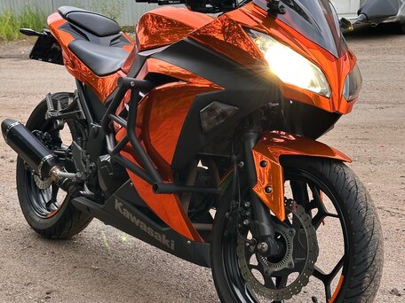 2013 Kawasaki Ninja 300, оранжевый, 450000 рублей, вид 1