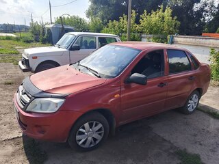2012 Lada (ВАЗ) Granta I, красный, 220000 рублей, вид 4