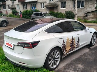 2018 Tesla Model 3 Long Range I, белый, 2500000 рублей, вид 3