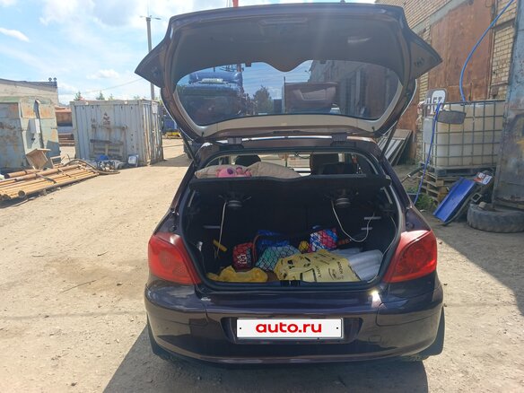 2006 Peugeot 307 I Рестайлинг, фиолетовый, 310000 рублей - вид 8
