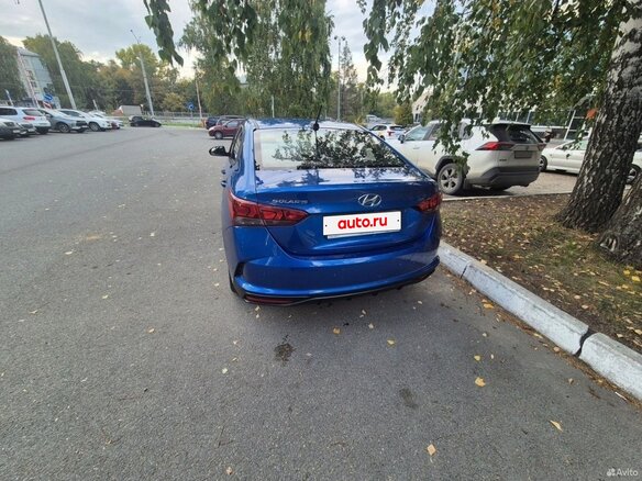 2021 Hyundai Solaris II Рестайлинг, синий, 1177777 рублей - вид 2