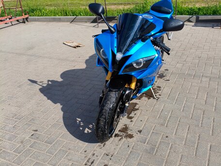 2005 Yamaha YZF-R6, синий, 650000 рублей, вид 3
