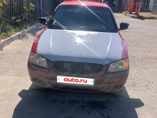 2005 Hyundai Accent ТагАЗ II, красный, 280000 рублей, вид 4