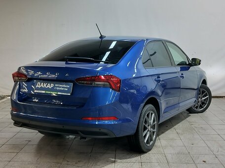 2022 Skoda Rapid II, синий, 1860000 рублей, вид 4