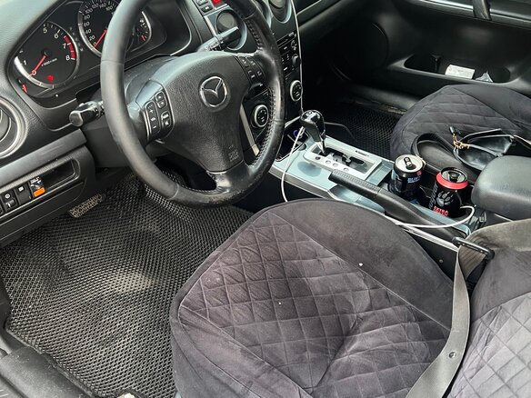 2005 Mazda 6 I (GG) Рестайлинг, чёрный, 290000 рублей - вид 11