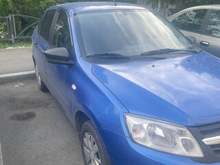 2018 Lada (ВАЗ) Granta I Рестайлинг, синий, 420000 рублей, вид 2