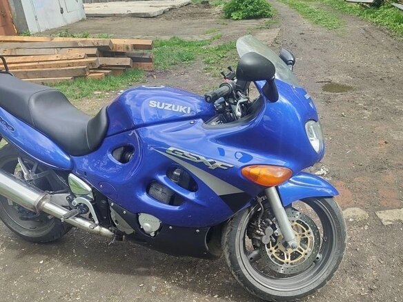 1998 Suzuki GSX 600F Katana, синий, 300000 рублей - вид 12