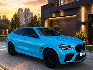 2020 BMW X6 M Competition III (F96), голубой, 9900000 рублей, вид 2