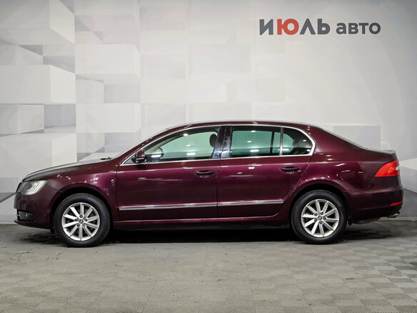 2014 Skoda Superb II Рестайлинг, фиолетовый, 920000 рублей - вид 7