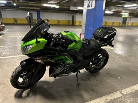 2015 Kawasaki ER-4F (Ninja 400R), зелёный, 450000 рублей, вид 4