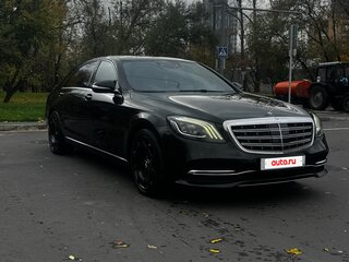 2019 Mercedes-Benz S-Класс 350 d Long VI (W222, C217) Рестайлинг, чёрный, 4160000 рублей, вид 2