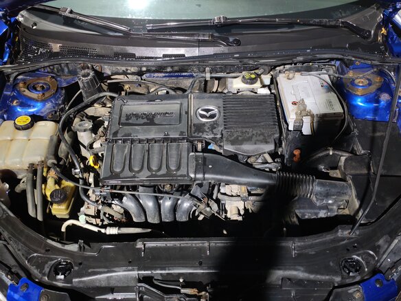 2008 Mazda 3 I (BK) Рестайлинг, синий, 520000 рублей - вид 5