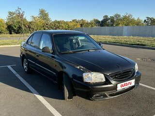 2007 Hyundai Accent ТагАЗ II, чёрный, 230000 рублей, вид 3