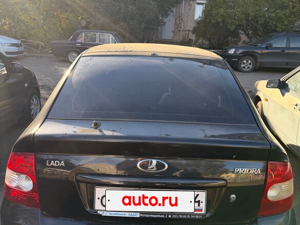 2008 Lada (ВАЗ) Priora I, чёрный - вид 4