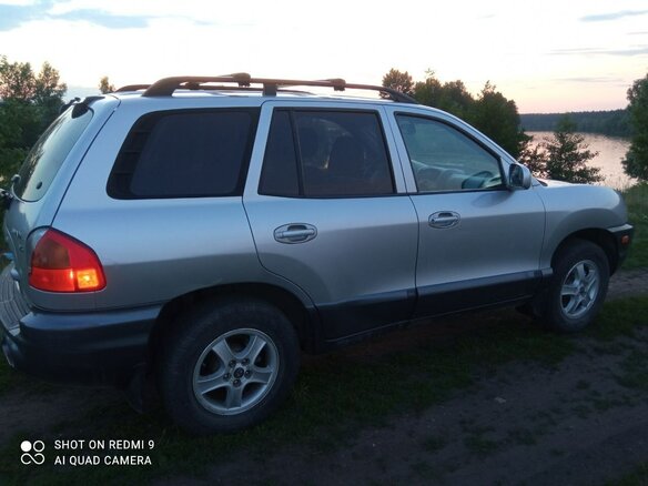2002 Hyundai Santa Fe I, серебристый, 550000 рублей - вид 5