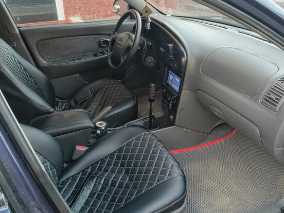 2006 Kia Spectra I Рестайлинг 2, синий, 320000 рублей - вид 6