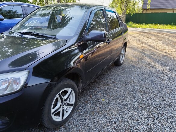 2012 Lada (ВАЗ) Granta I, чёрный - вид 5