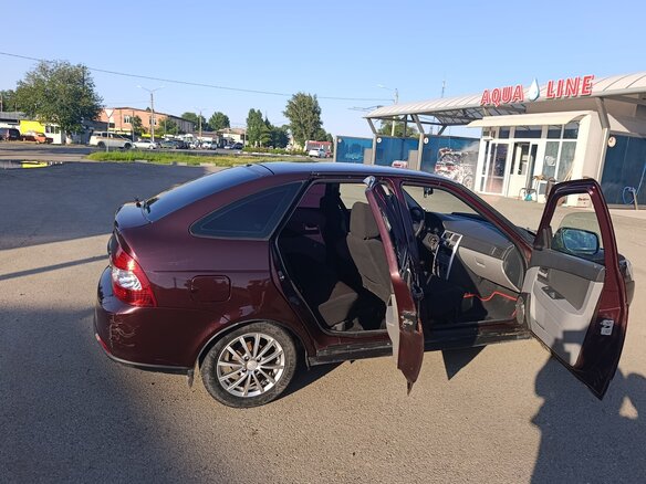 2008 Lada (ВАЗ) Priora I, пурпурный, 265000 рублей - вид 6