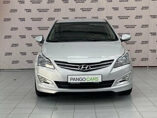 2015 Hyundai Solaris I Рестайлинг, серебристый, 820000 рублей, вид 2